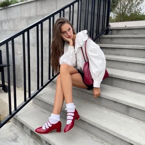 Mary Janes con zapatos estilo coquette