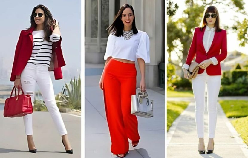 Combinación del blanco y rojo: pasión y seguridad