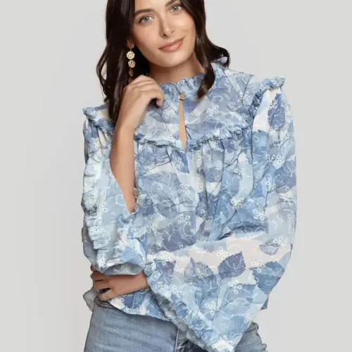 Blusa manga acampanada